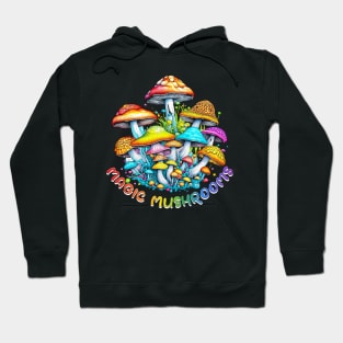 Magic Mushrooms - colorful Hoodie